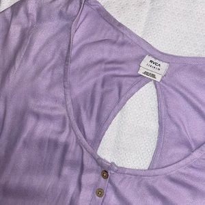 RVCA Lavender Purple Short Flowy Dress
